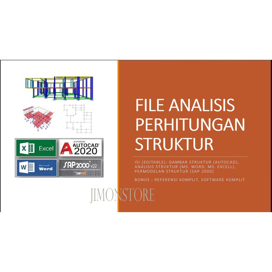 FILE PERHITUNGAN STRUKTUR DAN GAMBAR BANGUNAN (TERLENGKAP DAN TERMURAH)
