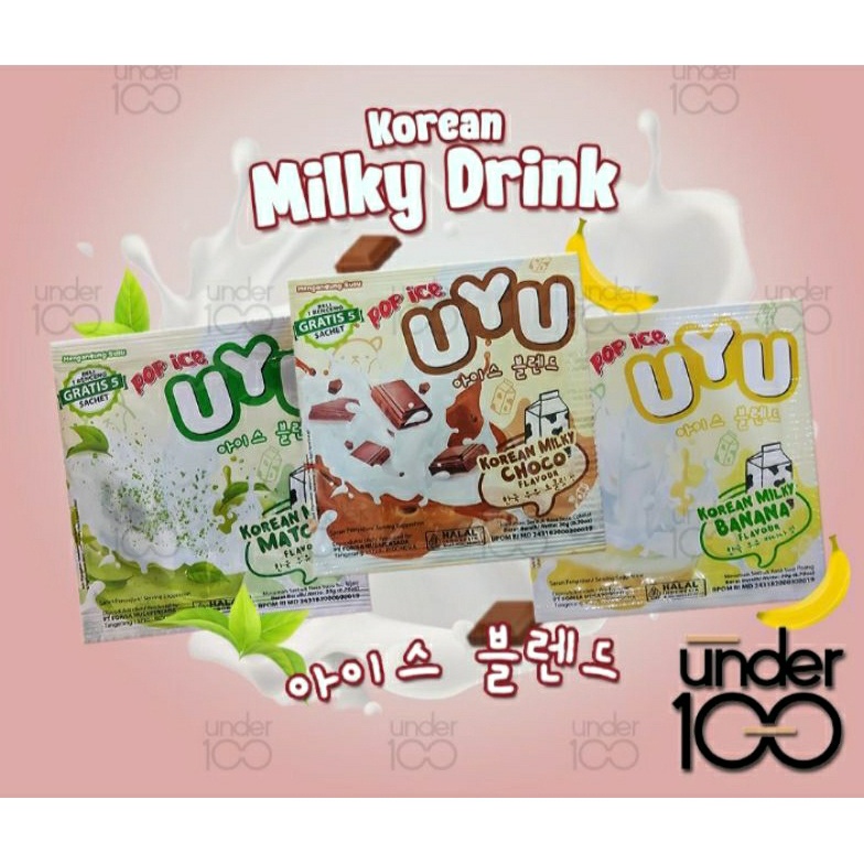 

Stock banyak POP ICE UYU KOREAN MILKY 1Renceng isi 1sachet J8T
