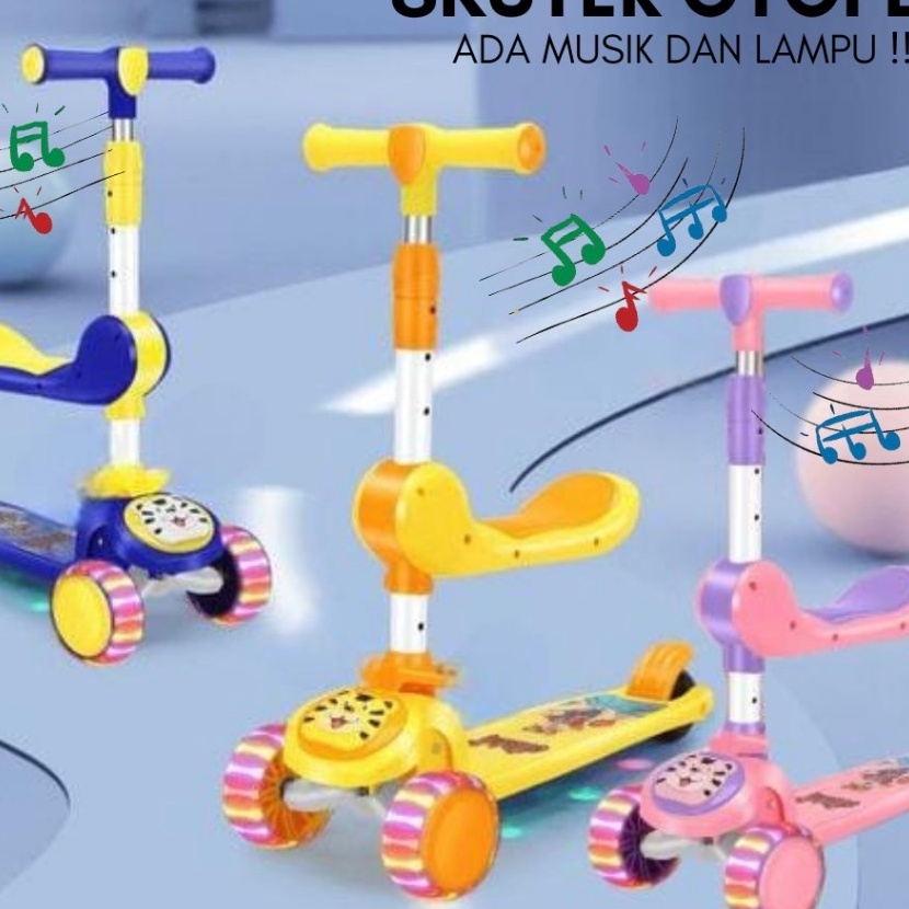 Terkini PXTON  Mainan Anak Skuter Otoped Sepeda Duduk 3 Roda 2in1 M29 Scooter Anak Multifungsi Ada M