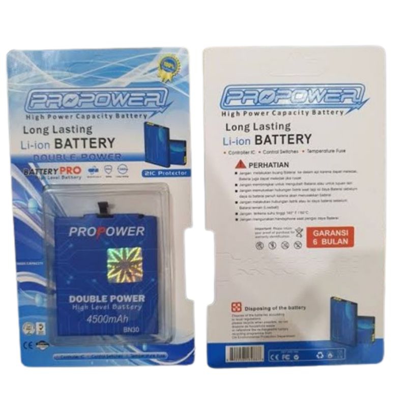 Baterai Batre Pro power BN30 Xiaomi Redmi 4A / Batre BN30 Xiaomi Redmi 4A double power High Level 45