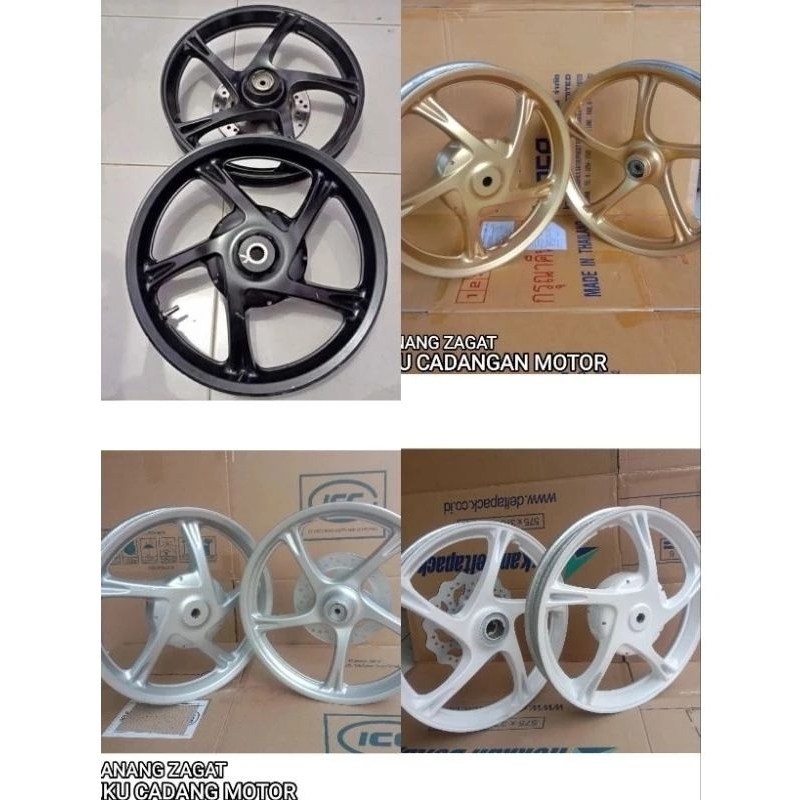 Velg 1Set For Yamaha Mio M3 Mio Z Mio GT125 Xeon RC Fino 125Cc Barang Second Cabutan100%Ori