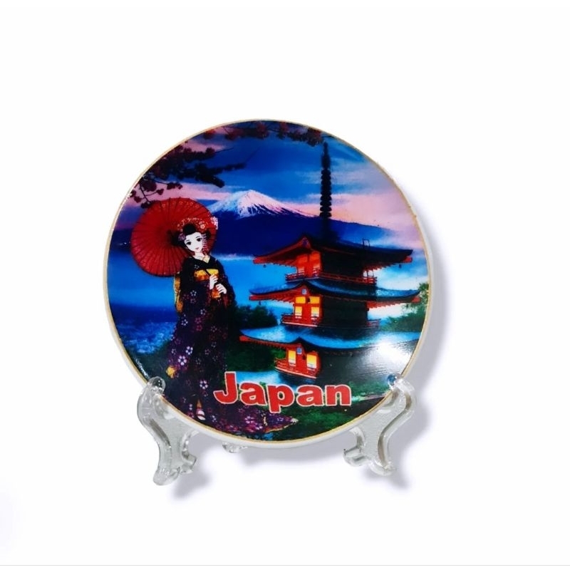 PAJANGAN PIRING JEPANG 10cm SOUVENIR PAJANGAN PIRING JAPAN SOUVENIR HIASAN DINDING JEPANG HIASAN JAP