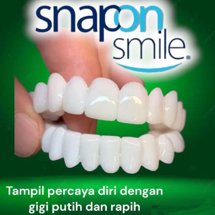 FG2  BIG SALE  SNAP ON SMILE Sepasang gigi palsu instan atas bawah venner inovative 1 ORIGINAL