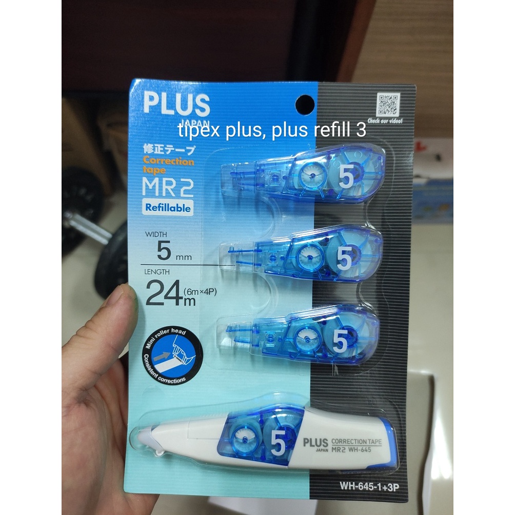 

Terupdate correction tape tipex plus 1 bh plus refill 3 bh 4 unit mr 2 HEM