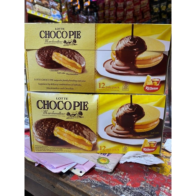 

CHOCOPIE MARSHMALLOW LOTTE 1box isi 12Pcs