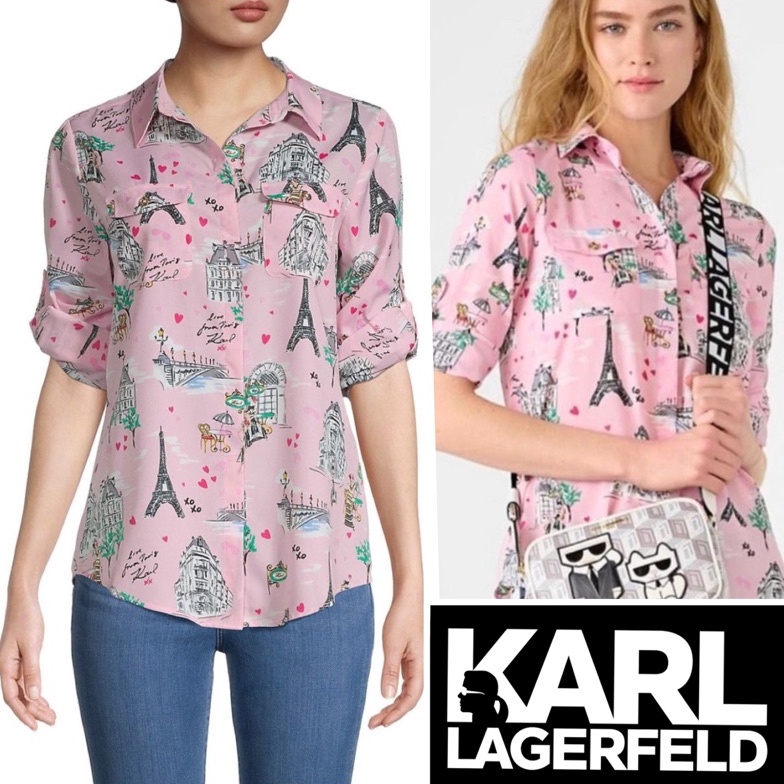 

Special Edition Krl Lgerfeld limited edion printed blouse N7