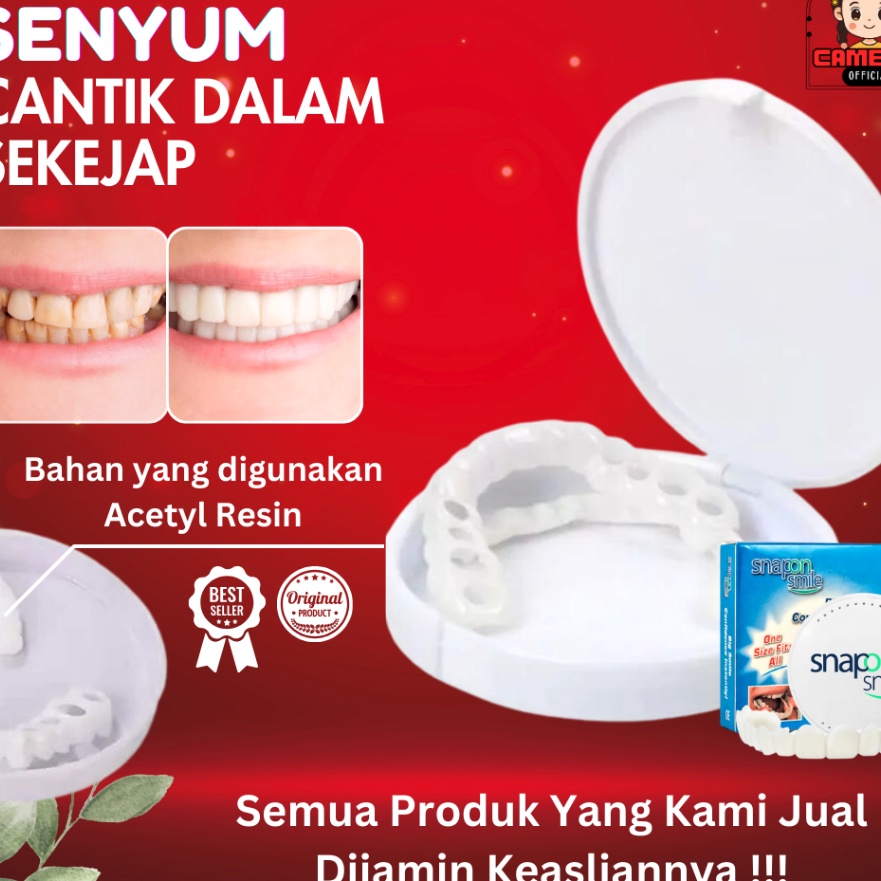 Terkini Snap On Smile Veneer Vener Venner Veener Venerr Viner Alat Pemutih Gigi Palsu Instan Silikon