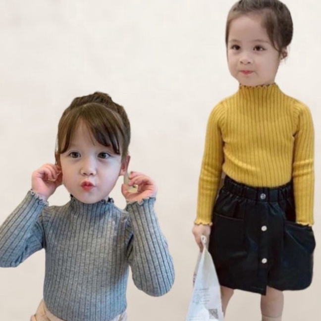 berkualitas Baju Rajut Anak Perempuan Gaya Korea Usia 3 4 5 Tahun All Size Baju Rajut Anak Perempuan