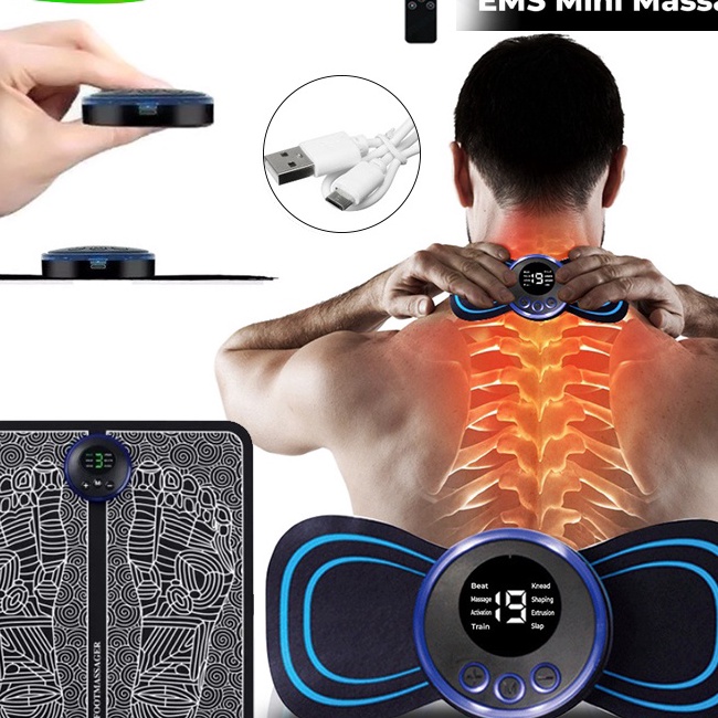 Eksklusif EMS Foot Massage Mat Pijat Kaki EMS Pad Mat Pad Jepang Original Alat Alat Pijat Kaki Alat 