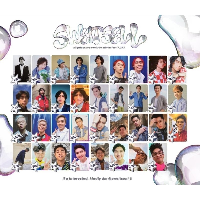 UN1TY Photocard | Shandy, Gilang, Fenly, & Fiki (Read Desc)