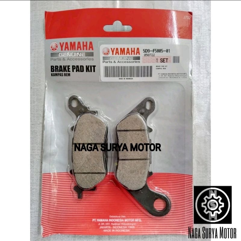 Kampas rem depan Vega ZR Jupiter Z1 Vixion old Mio Sporty 5D9-F5805-01 ORI YGP