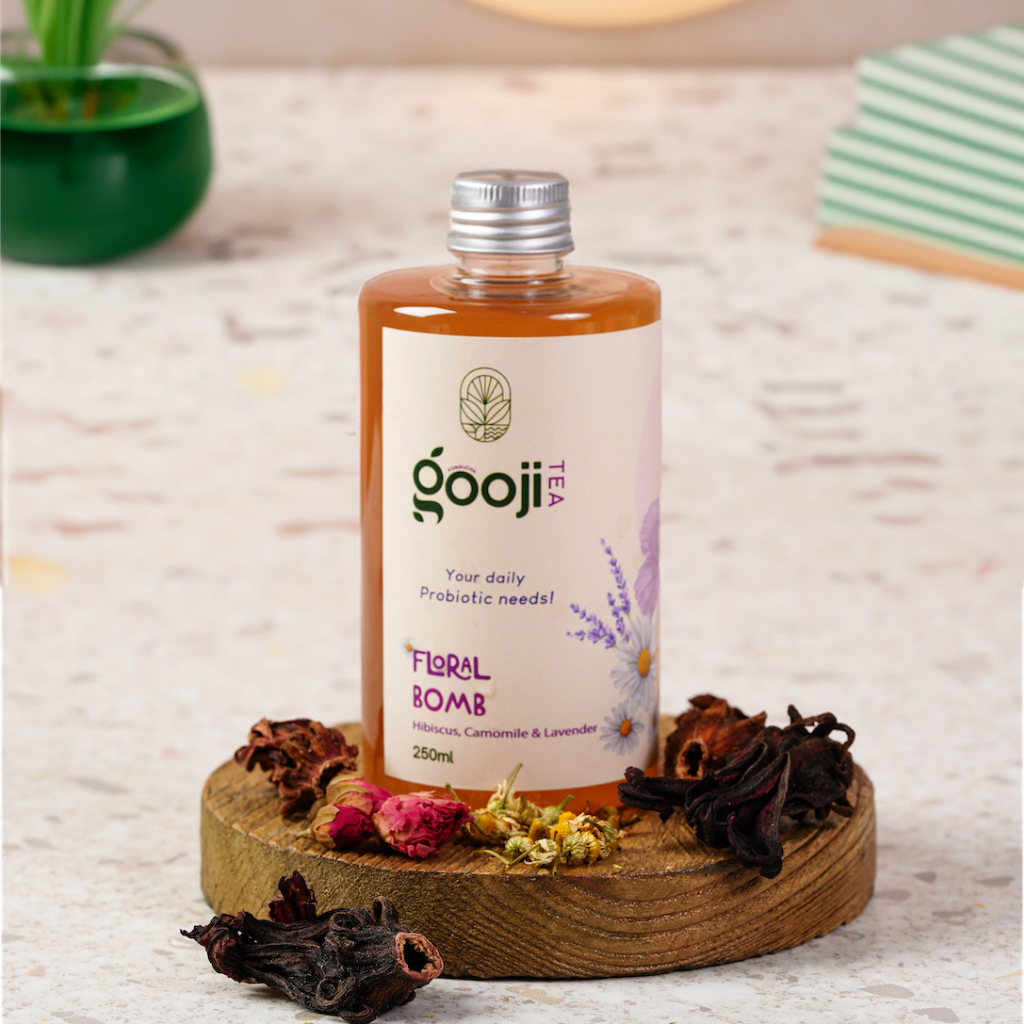 

Gooji Kombucha - Floral Bomb | 250ML Probiotic | Minuman Probiotik | Homemade Kombucha