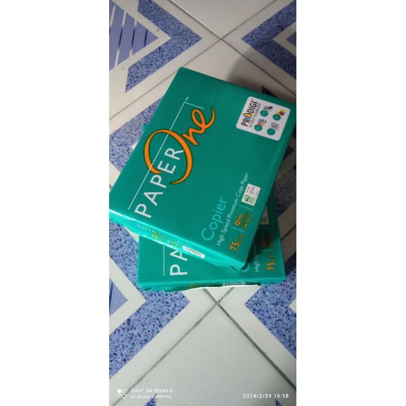 

KERTAS HVS PAPER ONE A4/QUARTO 75g/m²
