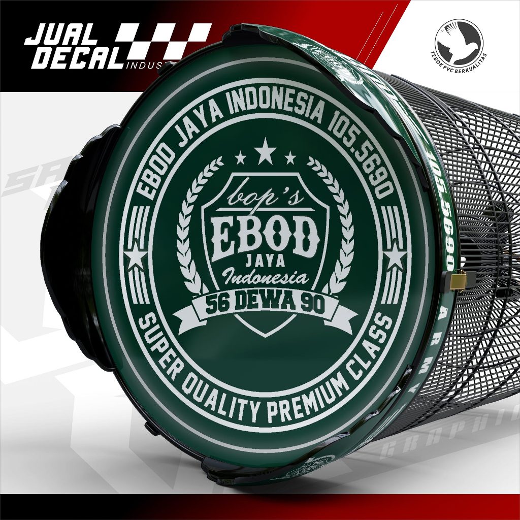 Stiker Sangkar Murai ORIQ ARMY Custom Decal Tebok Kandang Burung Kacer Anis Variasi