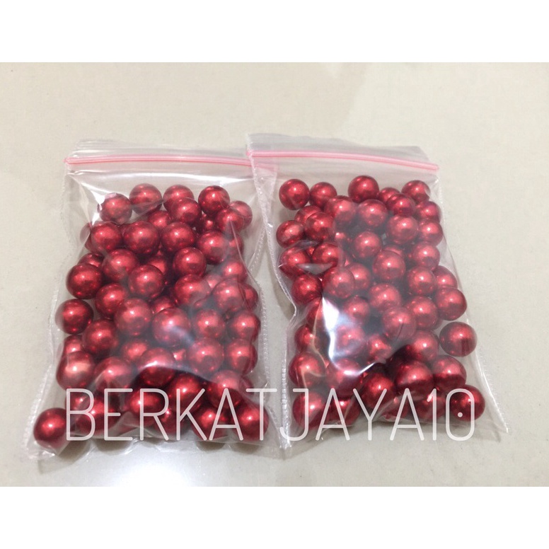 

Sale Sprinkle Mutiara Pearl Red Merah Edible 2gr Dekorasi Kue Topping Cake 95