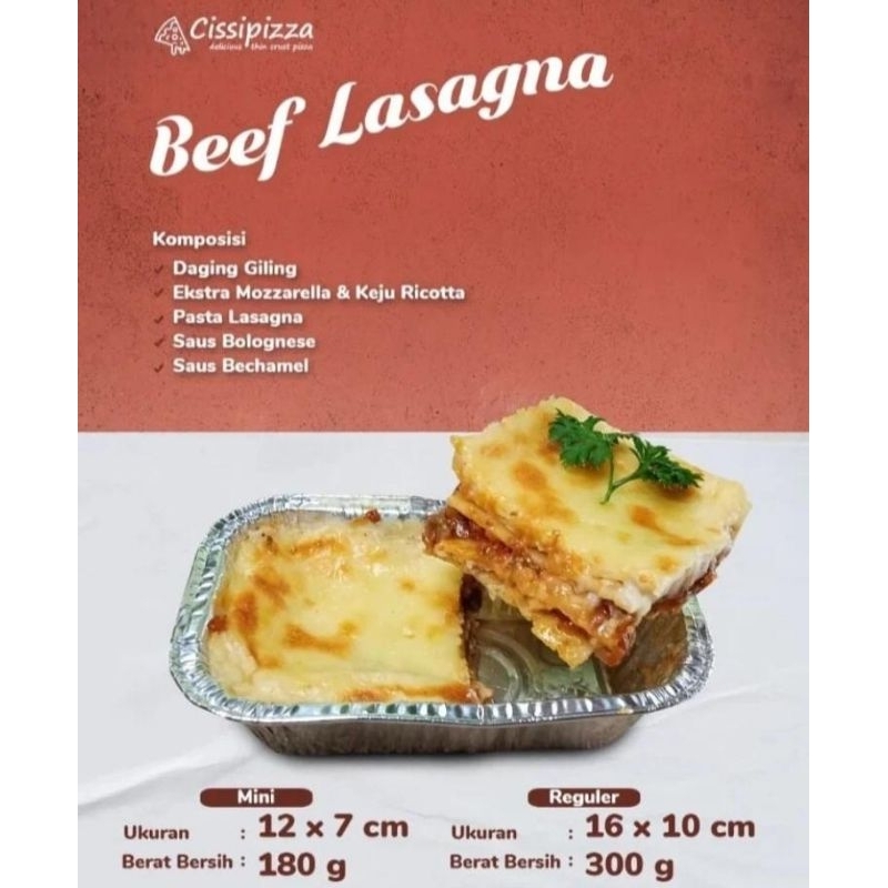 

Beef Lasagna 180gr