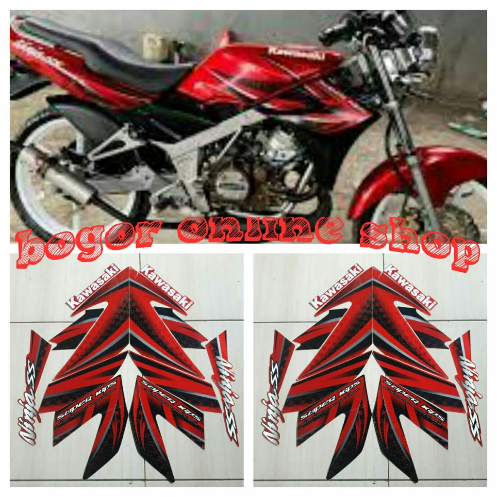 Sticker striping Ninja ss 2013 merah