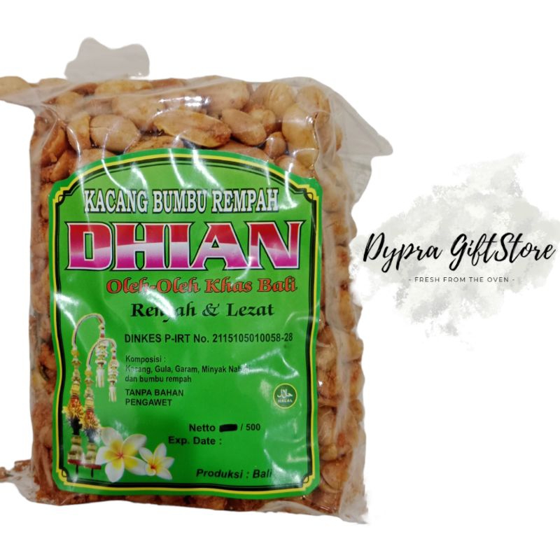 

Kacang Bumbu Rempah Dhian / Kacang Bali Dhian (500g)