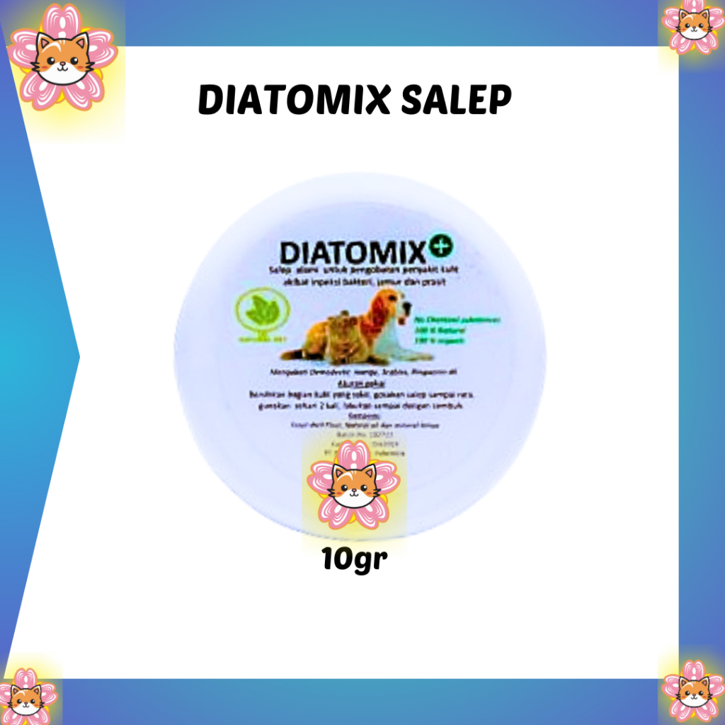 SALEP DIATOMIX OBAT GATAL KULIT LUAR ANJING KUCING JAMUR GATAL