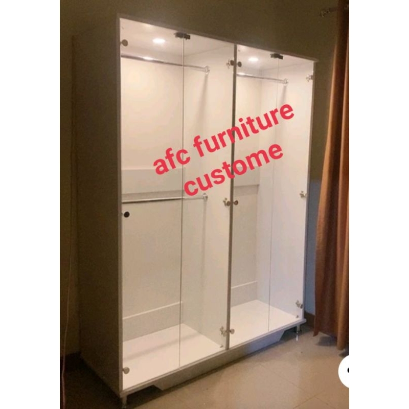 Lemari Gamis/Lemari Gantungan/Lemari kaca+Lampu LED