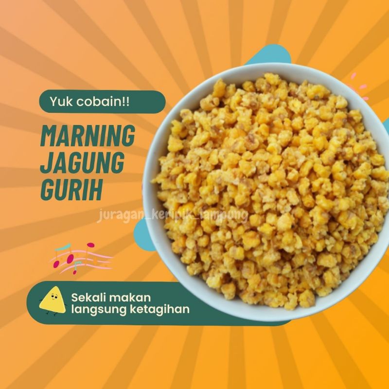 

MARNING JAGUNG GURIH | KERIPIK JAGUNG | 250 GR | KHAS LAMPUNG