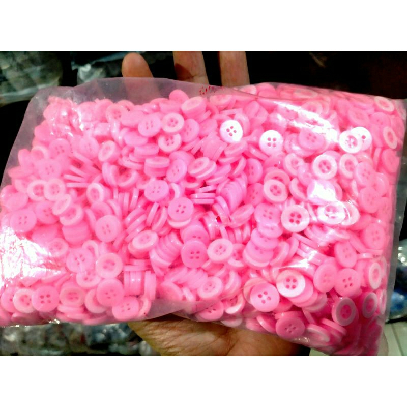 Kancing Baju Kemeja 18L 1,1 cm 4 lubang Non Lapis Executive kecil Polos