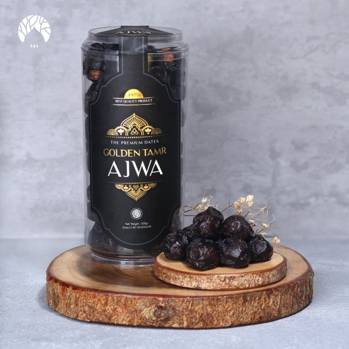 

Kurma Ajwa Golden Tamr Ajwa 500gram 500 gram Kurma Nabi