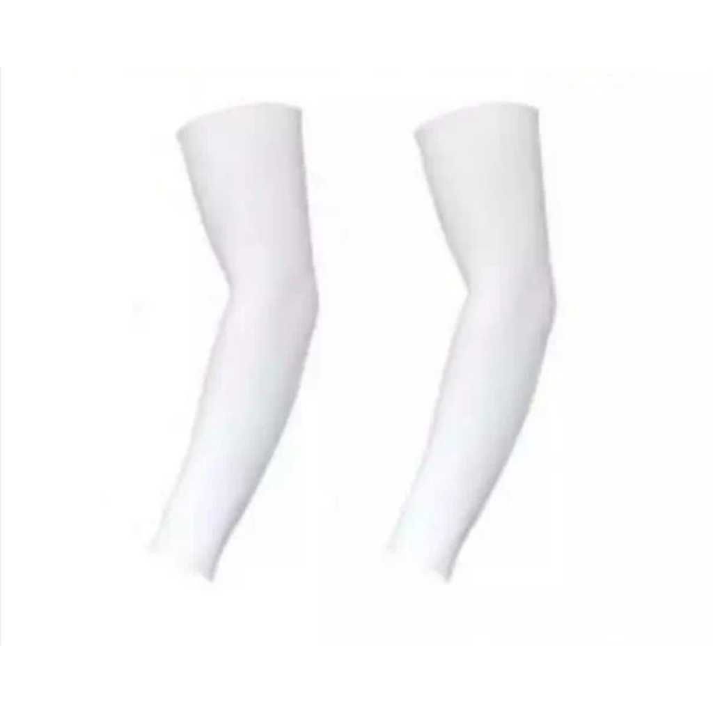 (TOKO BENNING) MANSET TANGAN TEBAL BERKUALITAS/HANDSOCK LENGAN/MANSET BAHAN NYLON/WARNA PUTIH