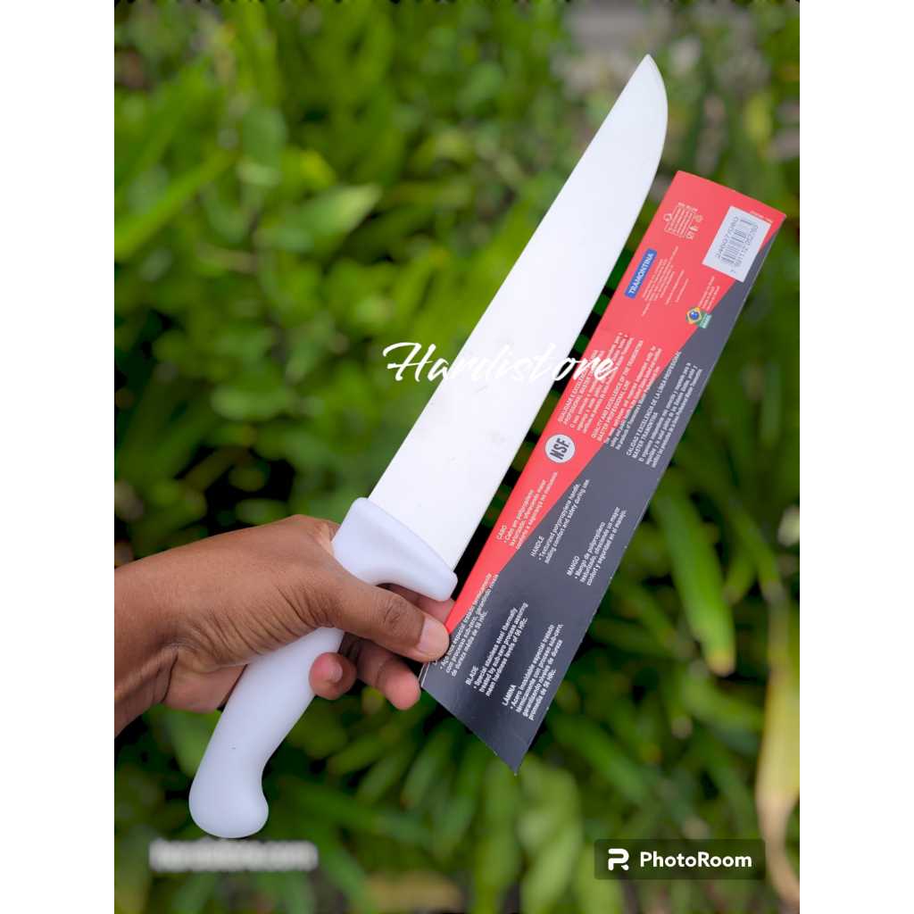 ID PISAU SEMBELIH LURUS 10 INCHI / 26 CM TRAMONTINA STRAIGHT BUTCHER KNIFE 24607/080 ORIGINAL BRAZIL