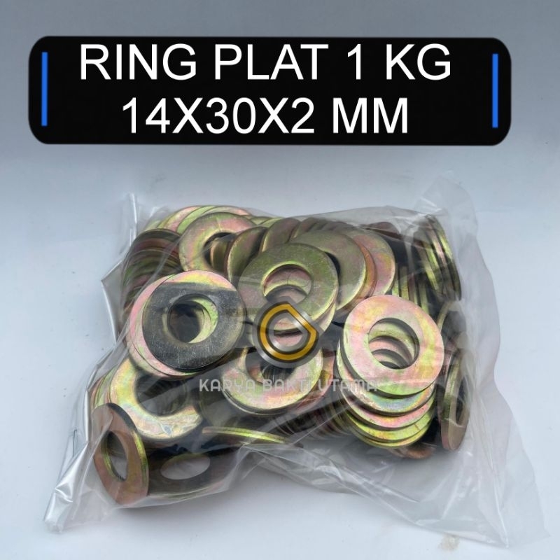 RING PLAT KILOAN | 1KG RING PLAT 14X30X2 MM | RING PLAT M14 | RING PLAT BAUT M14 | RING PLAT BAUT KU