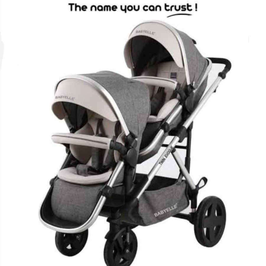 STROLLER KEMBAR BABYELLE S 2800 TWIN EVOQUE BABY ELLE