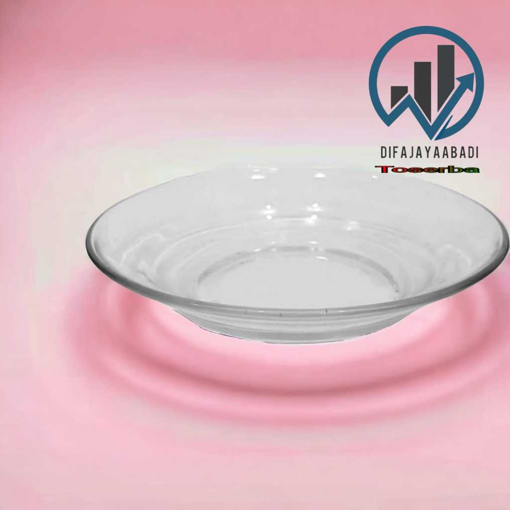 LEPEK KACA POLOS ISI 6PCS TATAKAN GELAS KACA