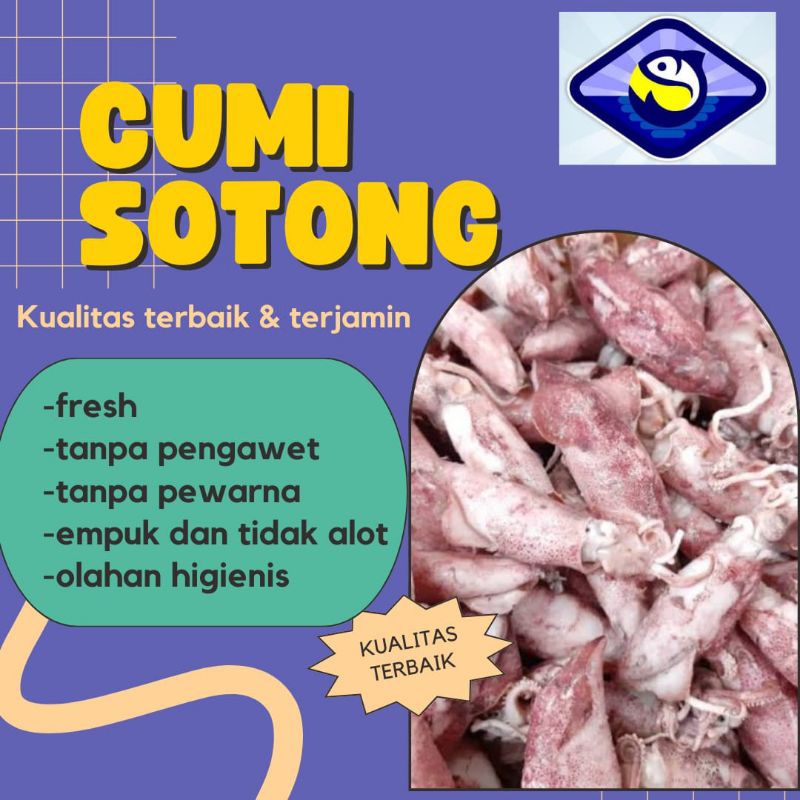 

Ikan asin cumi sotong semi basah Berat 250g 500g 1kg