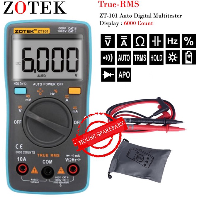 Terbaik AVOMETER DIGITAL ZOTEK ZT11  MULTITESTER DIGITAL ZOTEK ZT 11