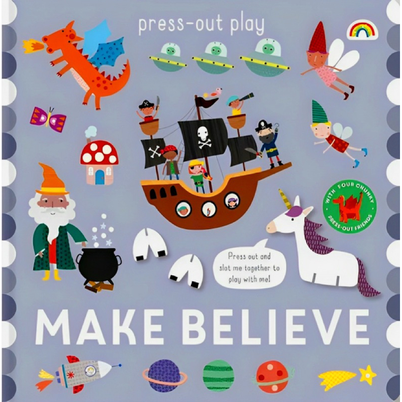 Buku Anak Import Press Out Play Make Believe