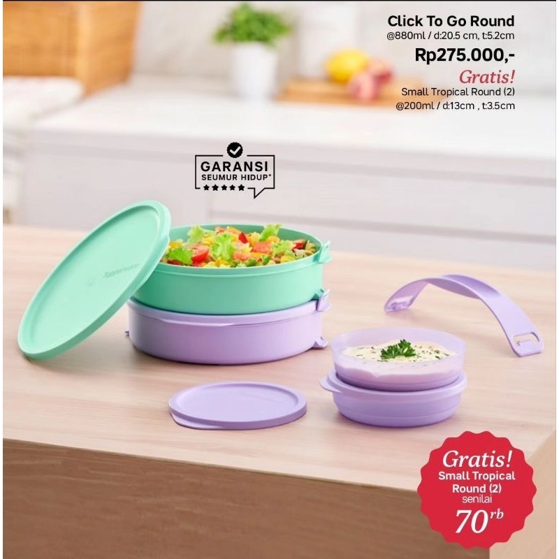 Click to go round tupperware