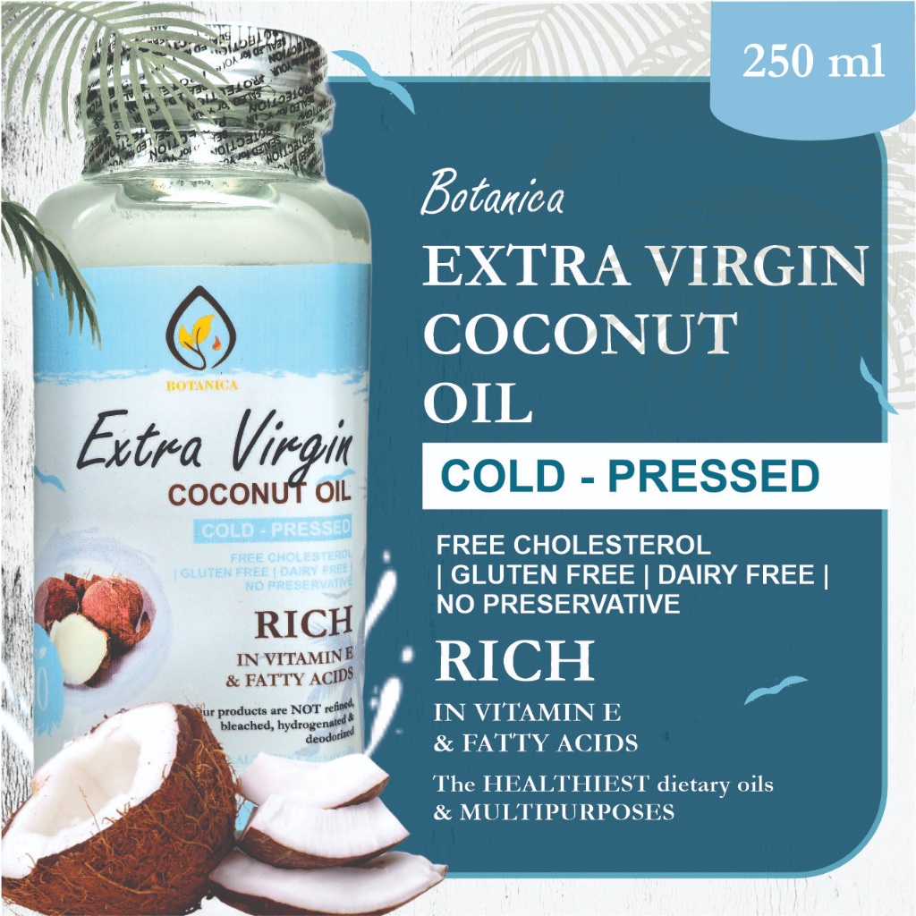 

Botanica Extra Virgin Coconut Oil (VCO) 250 mL Organic Cold Pressed - Certified