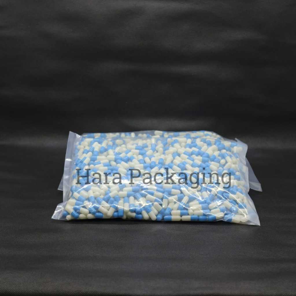 Cangkang Kapsul Kosong Biru - Putih / Kapsulindo Biru - Putih Size 0 isi 1000 Pcs