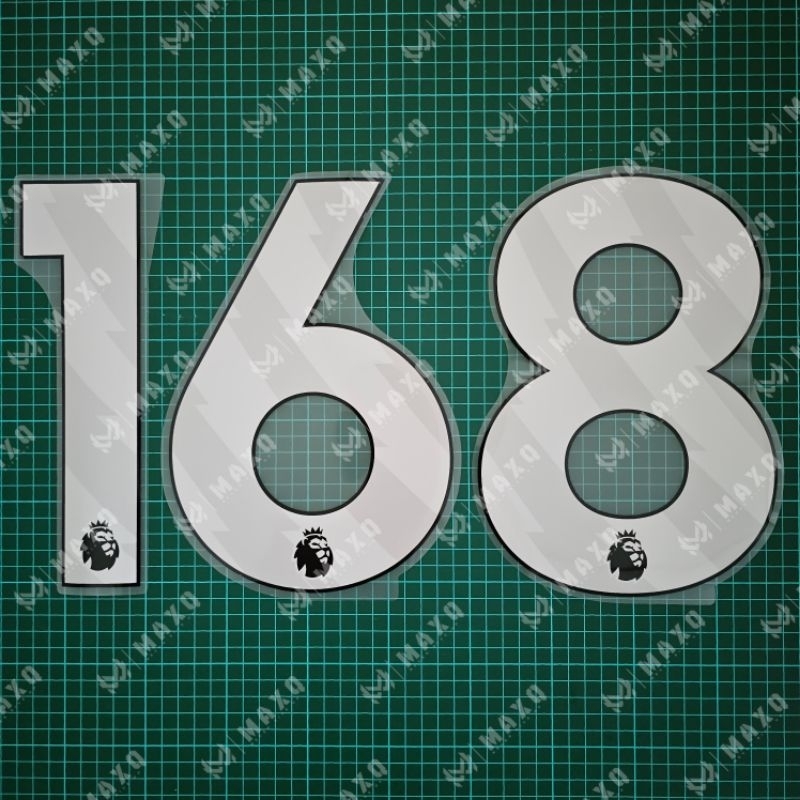 [ ANGKA ] FONT EPL INGGRIS 2023 - 2028 WHITE PUTIH