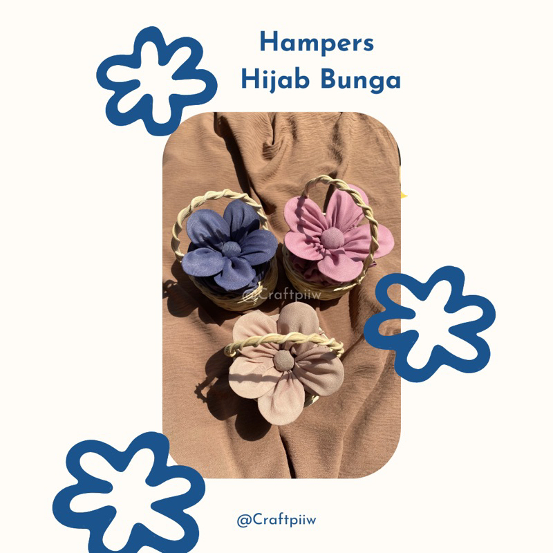 

Hampers Hijab Bunga | Hampers Lucu | Hampers Lebaran | Gift Ulang Tahun / Wisuda