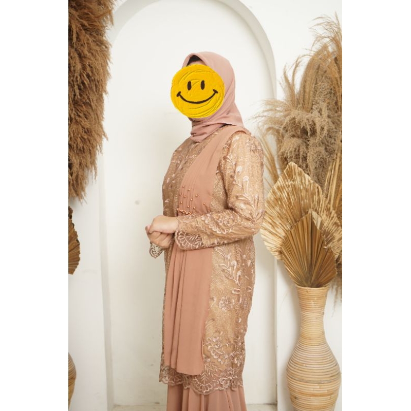 GAMIS TILLE DUYUNG SELENDANG / GAMIS DUYUNG SELENDANG / DRESS PESTA MUSLIM