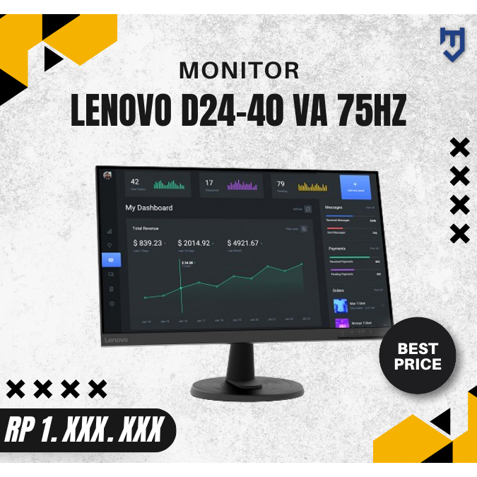 Monitor Lenovo D24-40 VA 75Hz