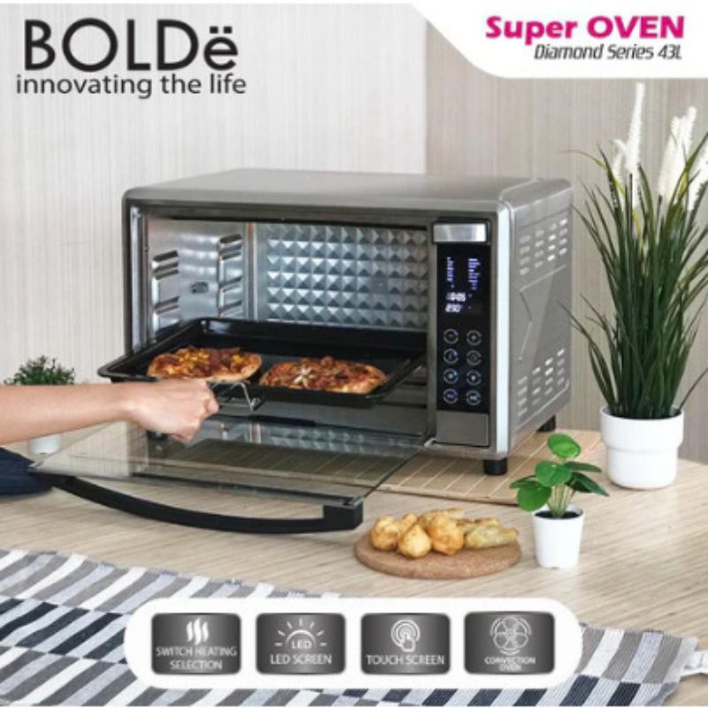 BOLDE Super Oven Listrik Digital Diamond Series 43 Liter Original