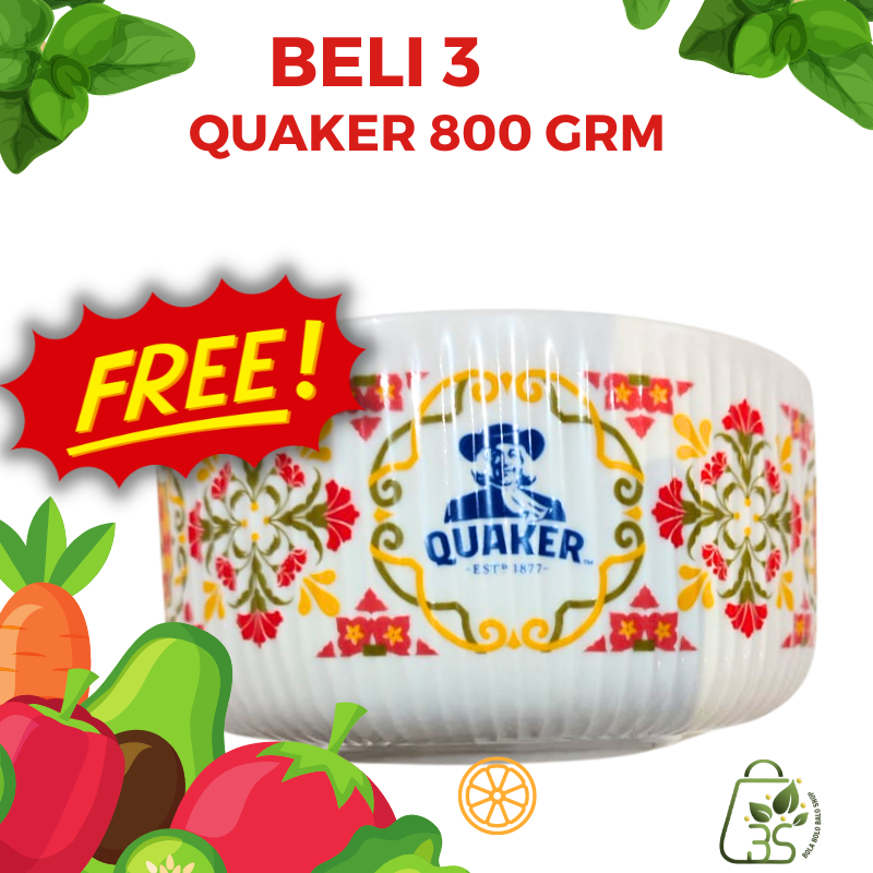 Bowl Mangkok Quaker Keren dan Kece Punya- Quaker Oat