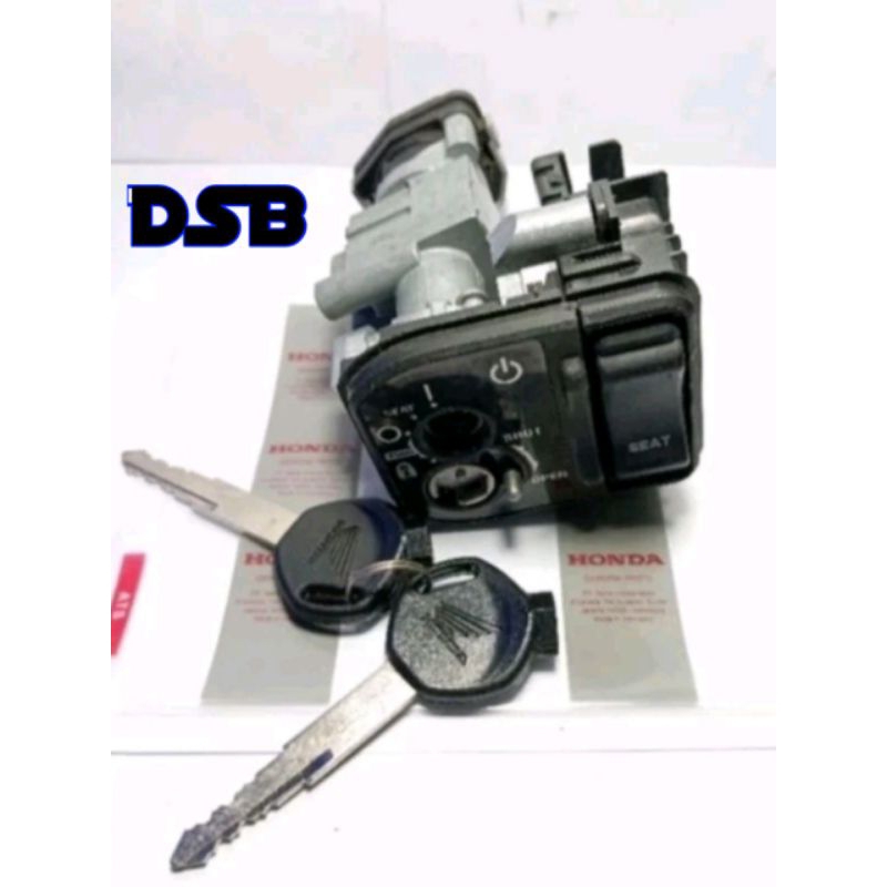 Kunci kontak Keyless Beat iss Beat Street new LED 2020 K1A Scoopy new prestige 2021 original