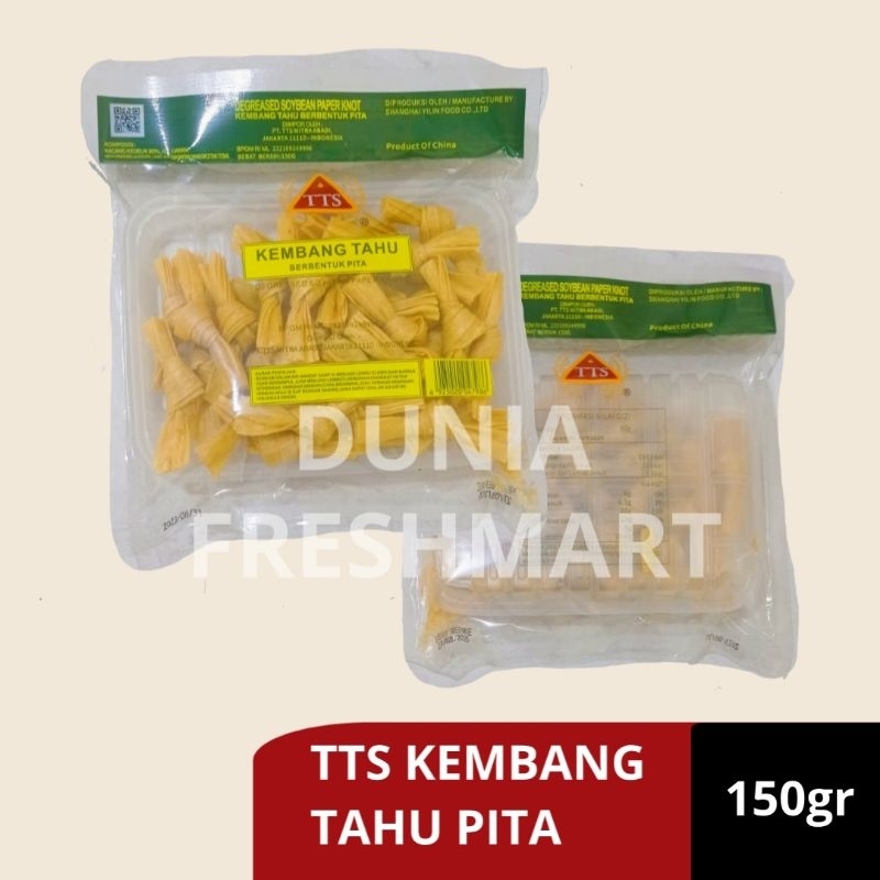 

TTS KEMBANG TAHU PITA 150GR KEMBANG TAHU BENTUK PITA