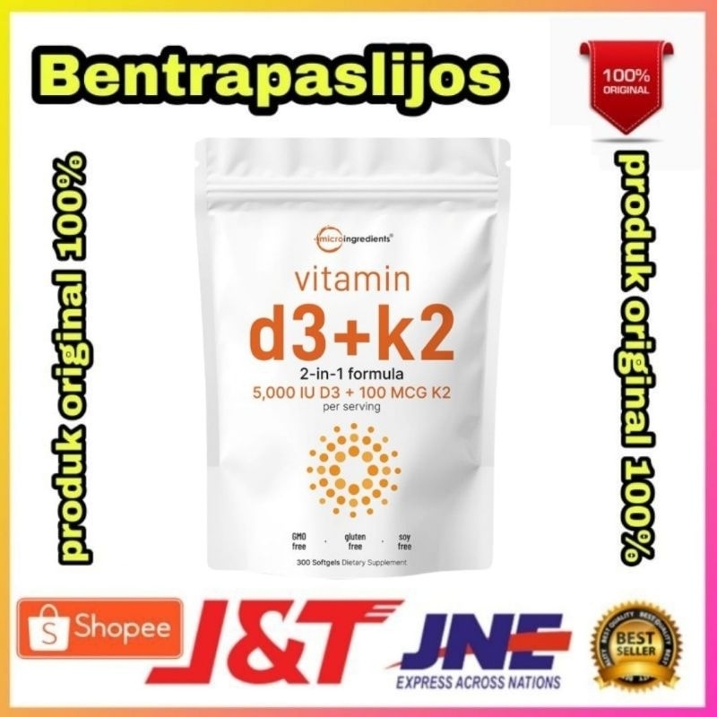 Micro Ingredients Vitamin K2 D3 5000 iu 300 softgels