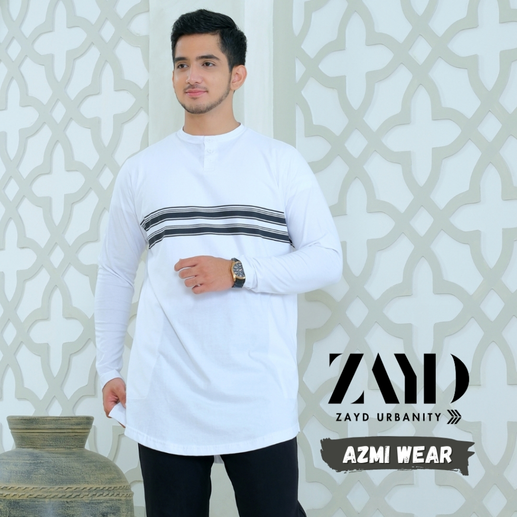 Baju koko pria dewasa BIG SIZE JUMBO model kurta bahan kaos super nyaman