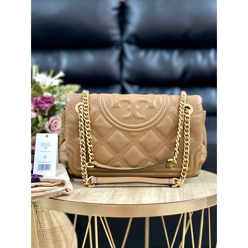 ⛔️sold⛔️ preloved tory burch tb soft fleming moose HARGA MANUAL CEK KEPSYEN