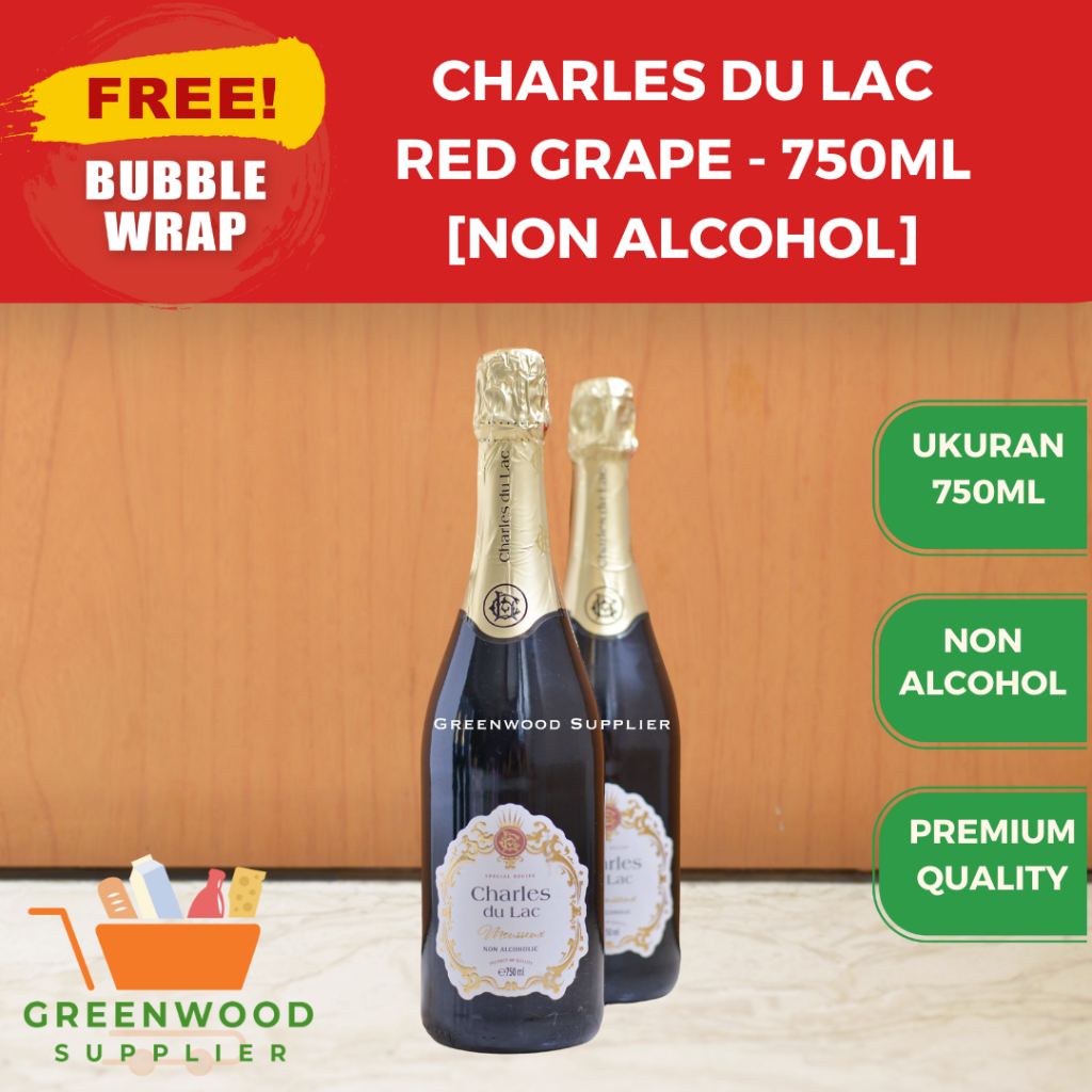 

Charles Du Lac Sparkling Red Grape Non Alcohol - 750ML